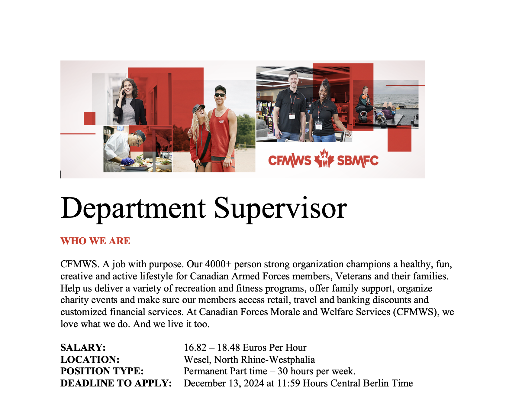 DEPARTMENT SUPERVISOR | Natex