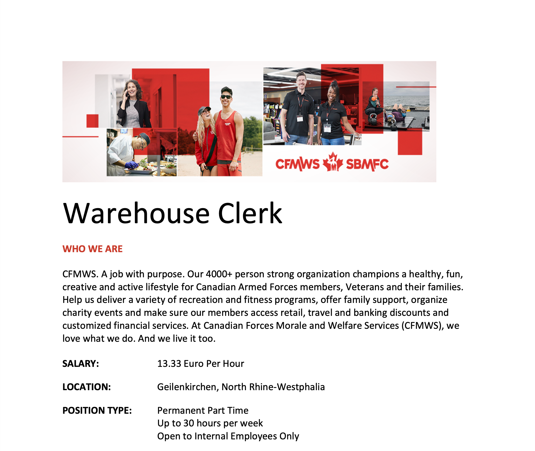 Warehouse Clerk | Natex