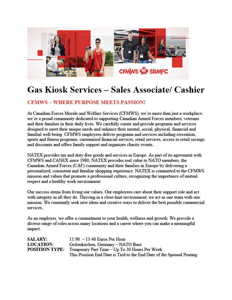 Gas Kiosk Services - Sales Associate / Cashier | Natex