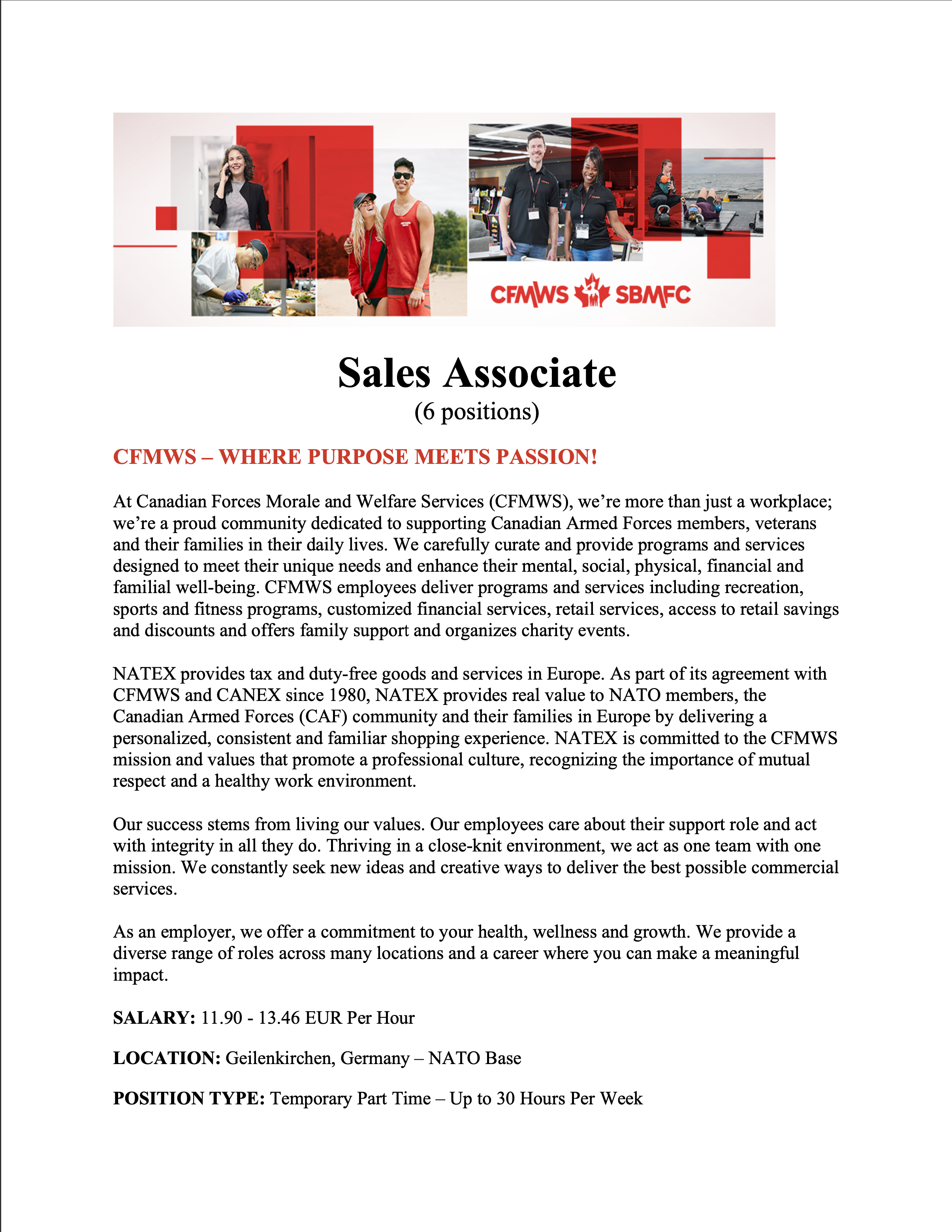 Part time cashier/sales associate | Natex
