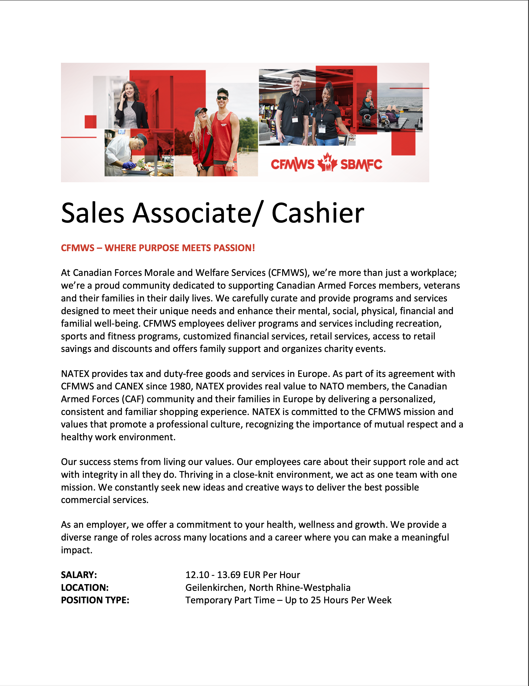 Sales Associate/Cashier | Natex