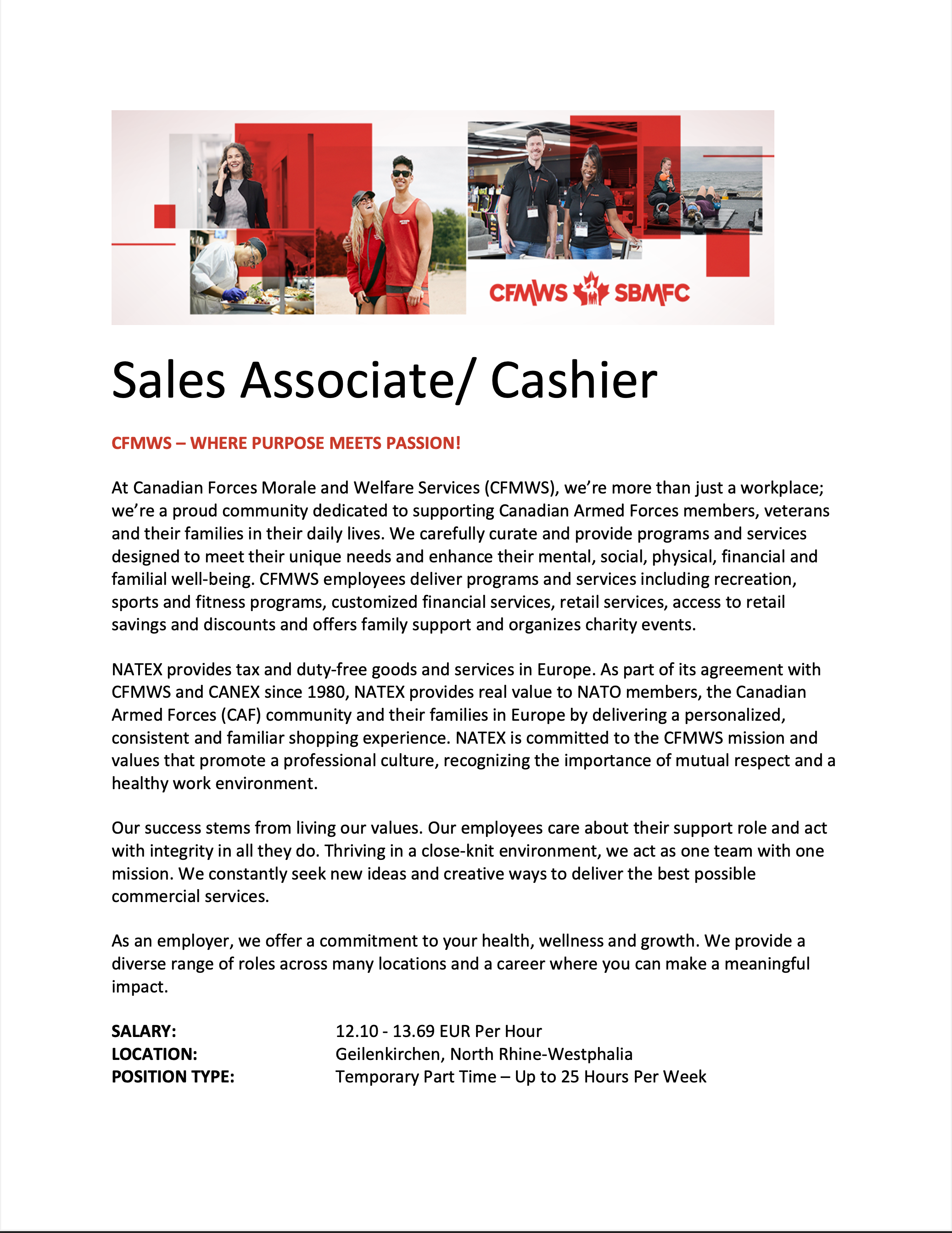 Sales Associate/Cashier | Natex