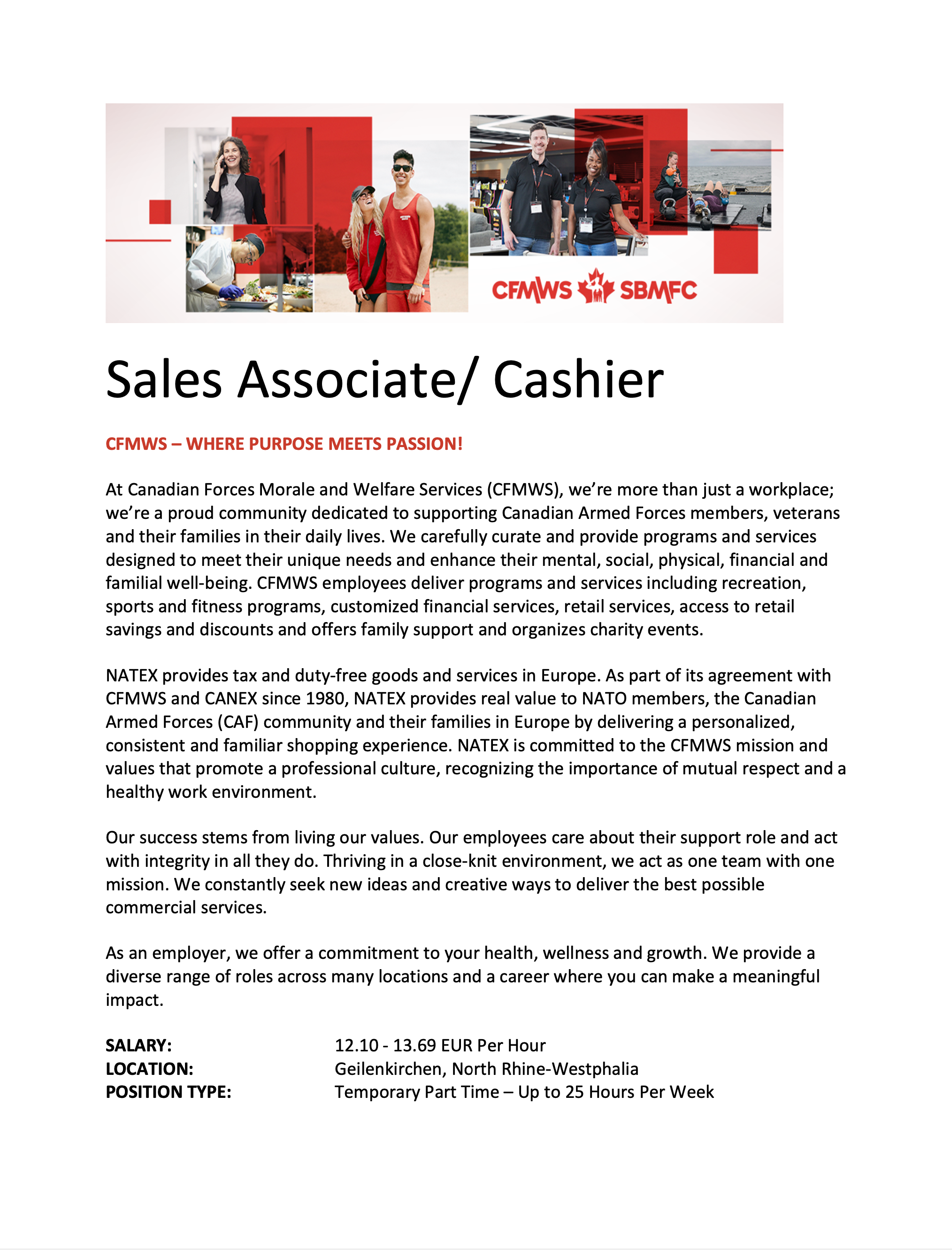 Sales Associate/Cashier | Natex