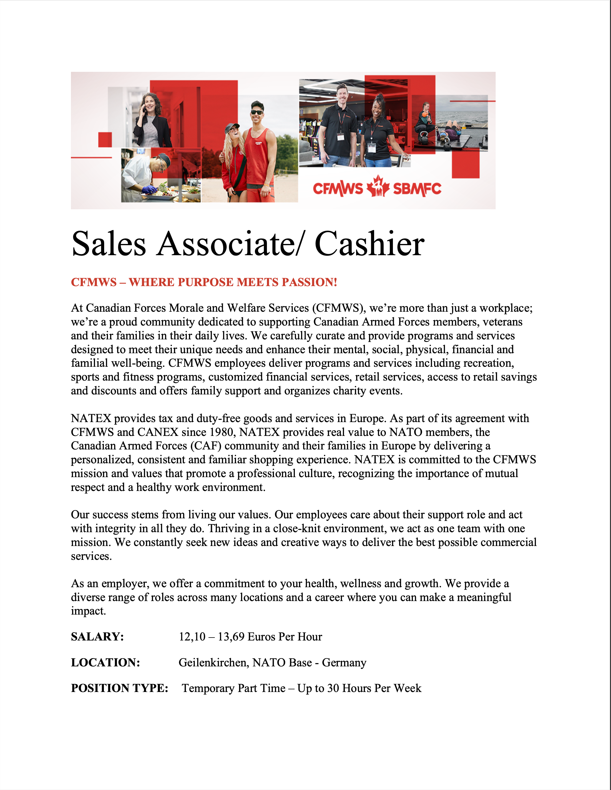 Sales Associate/Cashier | Natex