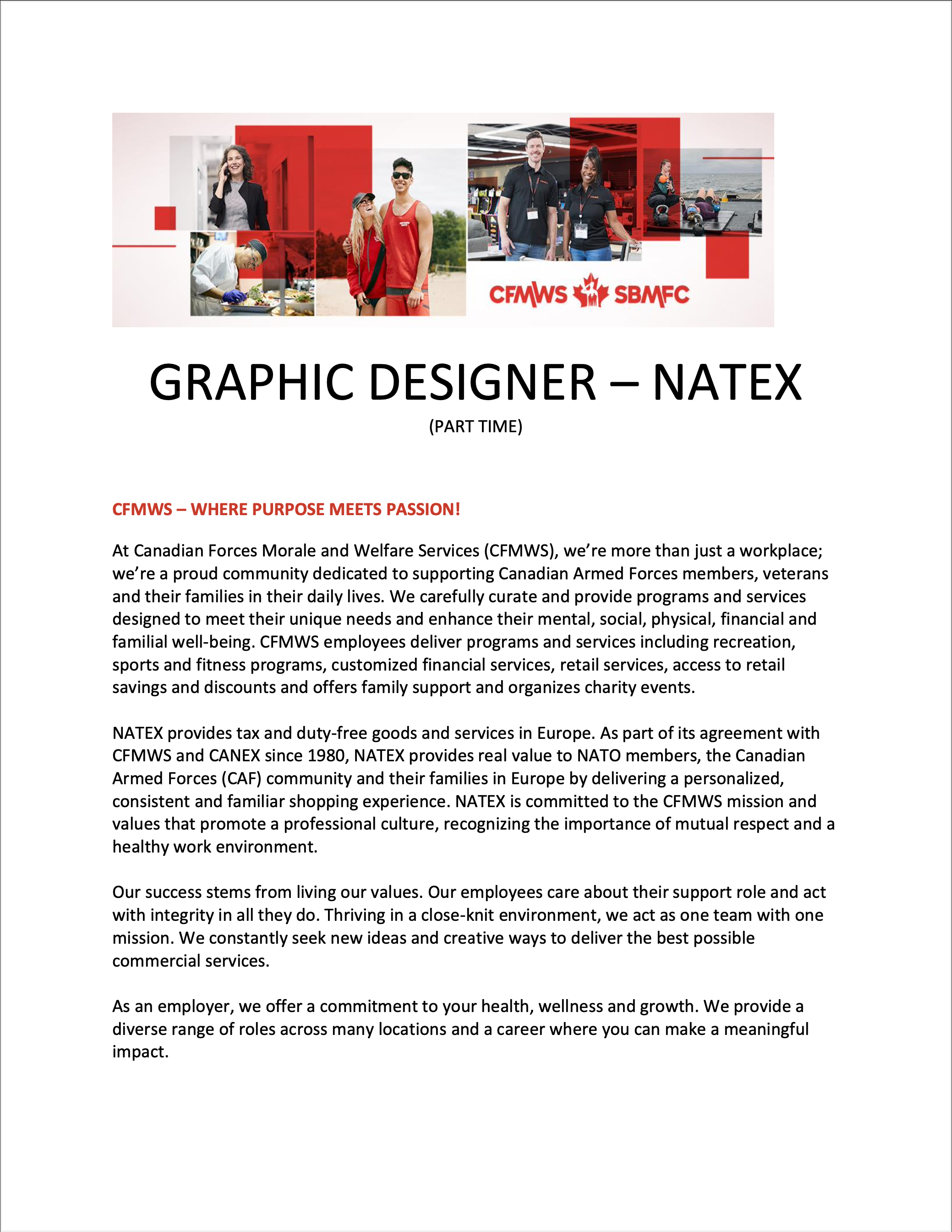 Graphic Designer (Part Time) | Natex